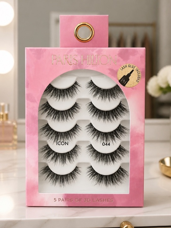 Paris Hilton Other - Paris Hilton ICON 044 Black 5-Pair 3D False Eyelashes New